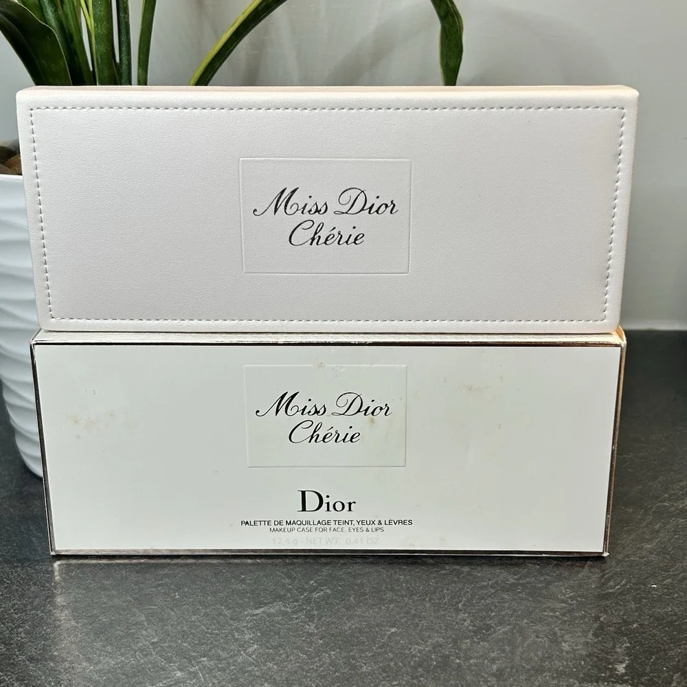 NEW Miss Dior Cherie Makeup‎ Case Face Eyes & Lips, EDP .04 oz Spray VERY HTF